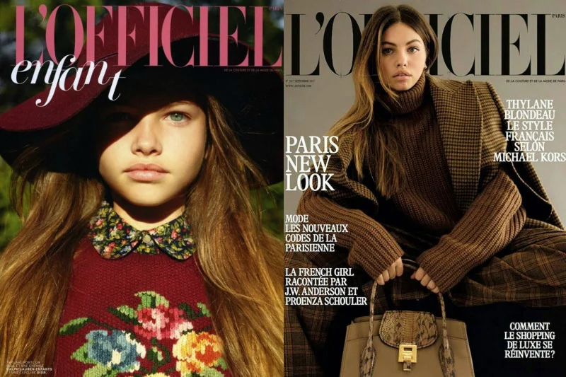 Modelka pracuje od czwartego roku życia. Współpracowała z największymi tytułami na rynku francuskim. Tutaj: sesje dla "L'Officiel"