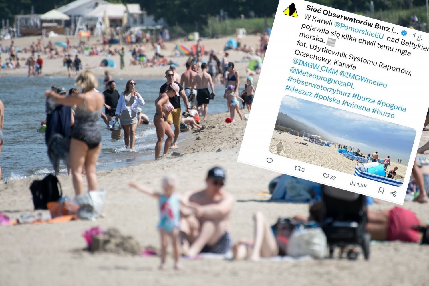 Mgła adwekcyjna nad Bałtykiem. Wyjaśniamy, co to za zjawisko.