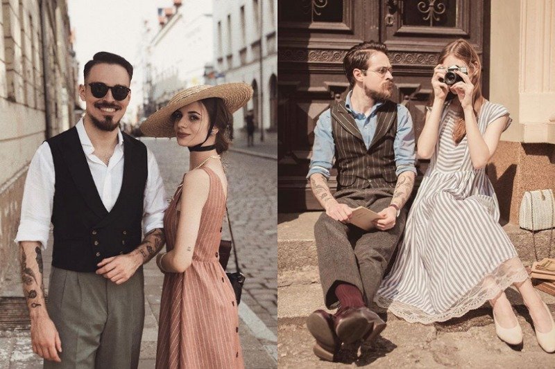 Zdjęcia Karoliny i Bartosza przenoszą do dawnych lat