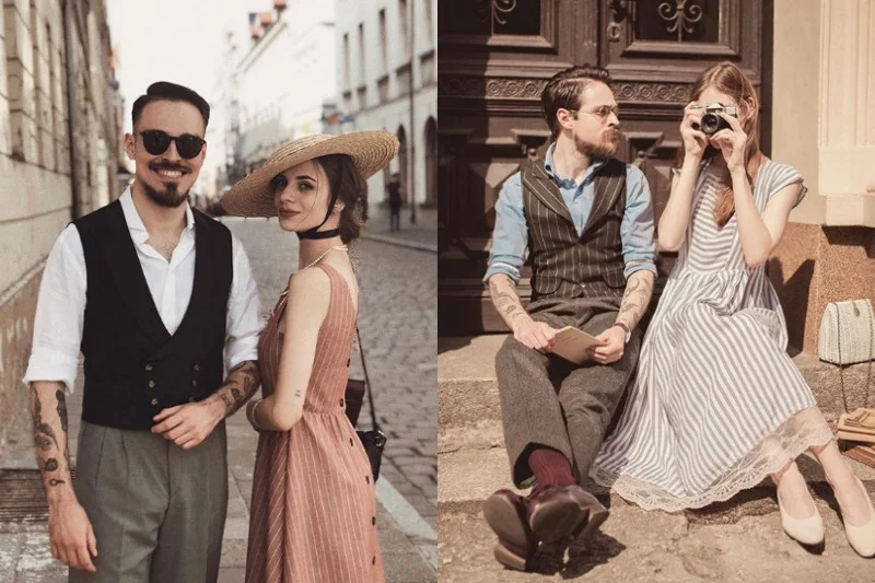 Zdjęcia Karoliny i Bartosza przenoszą do dawnych lat