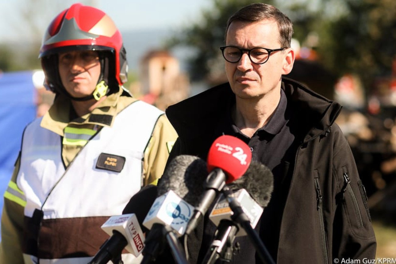 Premier Mateusz Morawiecki po pożarze w Nowej Białej: – Nie zostawimy państwa samych.