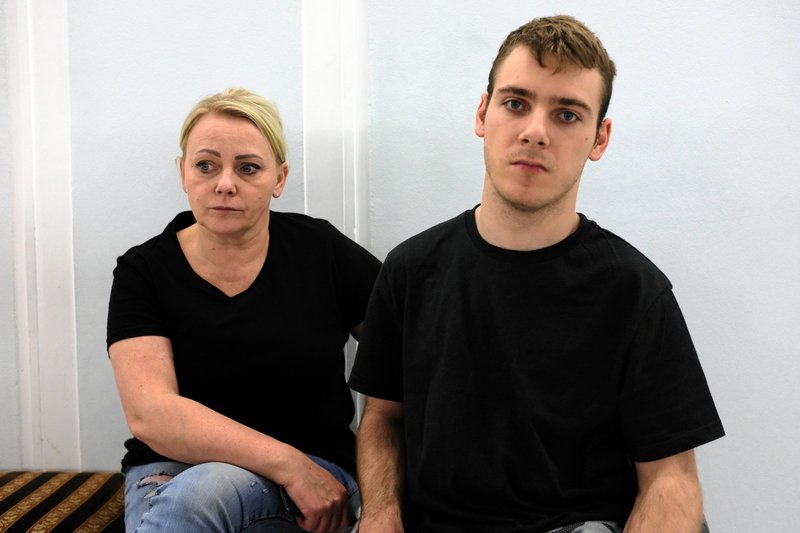 Hartwich protestowała w Sejmie razem z synem.