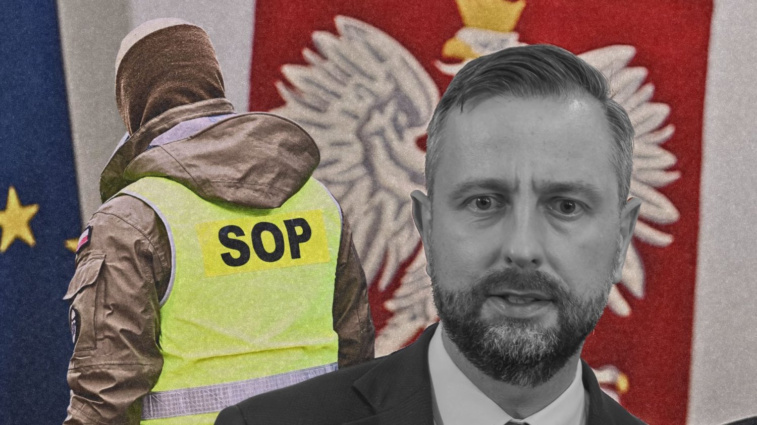 Trzęsienie ziemi w SOP i szpieg w MON. Czy powinniśmy się martwić o nasze służby? Władysław Kosiniak-Kamysz na tle funkcjonariusza SOP