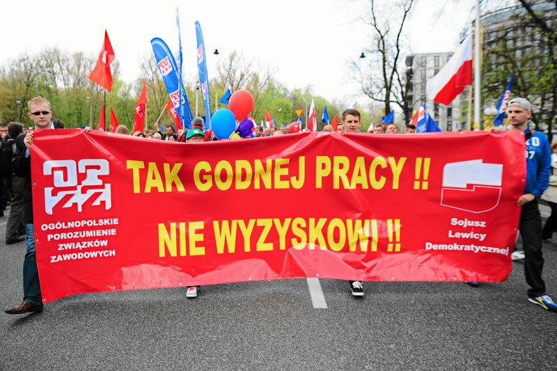 To hasło towarzyszy lewicy tylko 1 maja? Przez cały rok ludzie pracujący dla lewicy miewają problemy identyczne jak u kapitalistów.