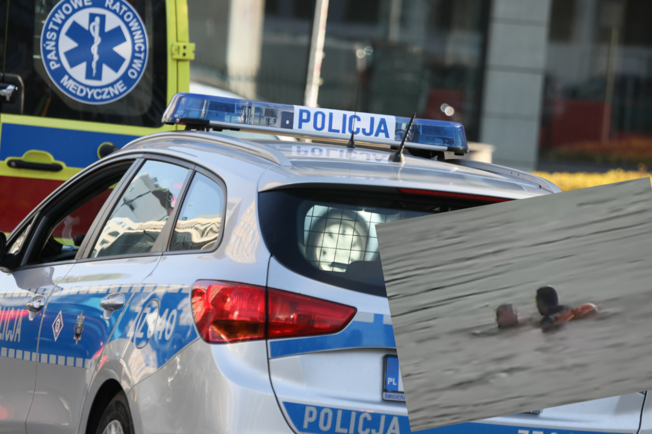 Chwile grozy w Toruniu. Tonąca w Wiśle nastolatka uratowana przez policjanta, jest nagranie