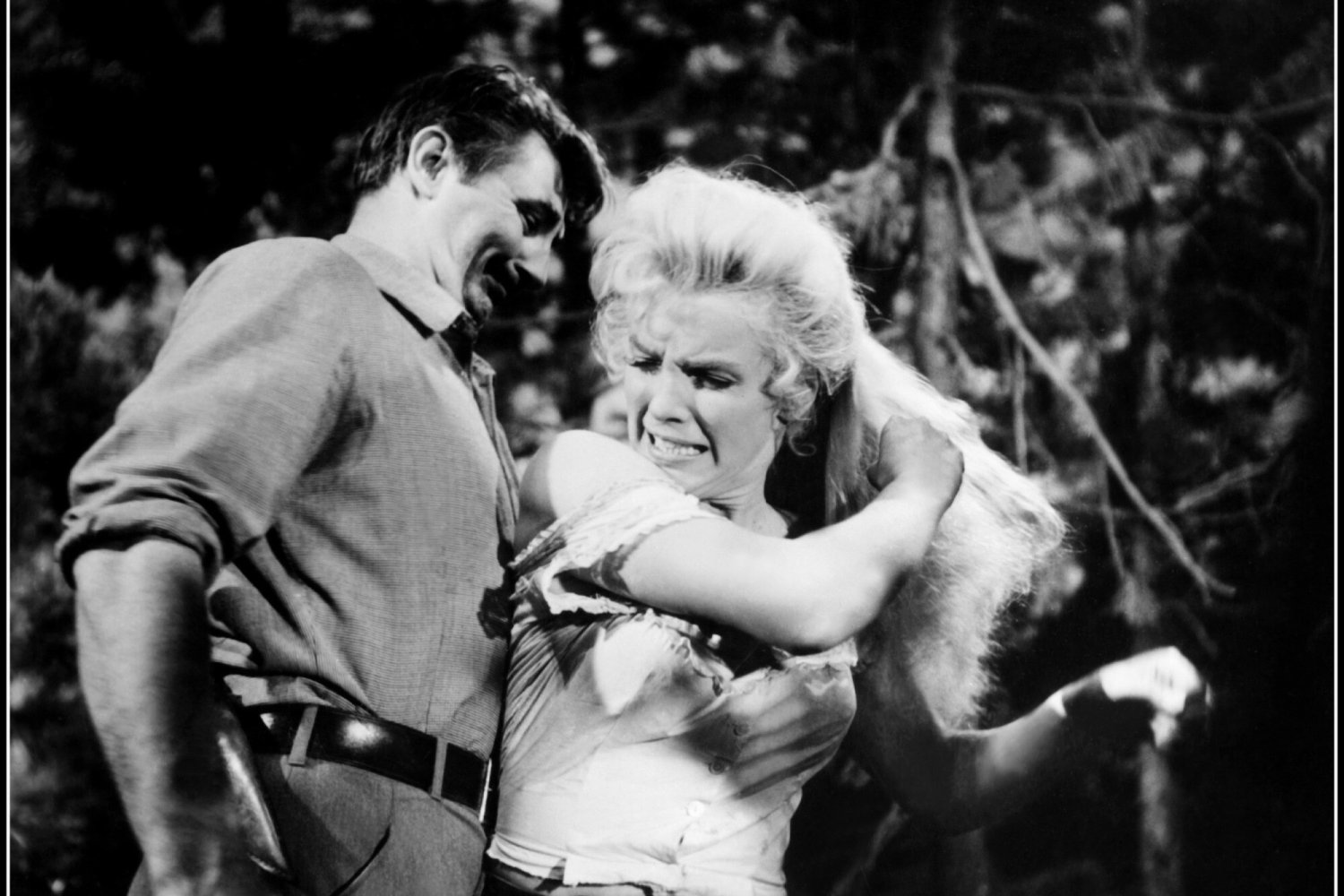 Na zdjęciu Marylin Monroe. Kadr z filmu "RIVER OF NO RETURN". 20th Century Fox. 1954 rok.