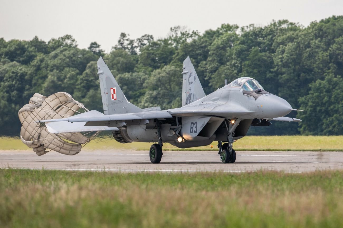 Polskie MiG-29 w 23 Bazie Lotnictwa Taktycznego w Mińsku Mazowieckim.