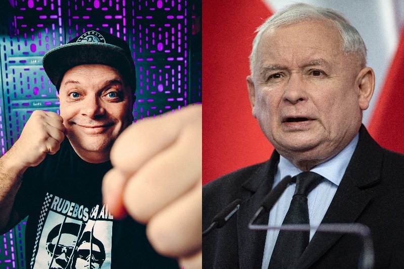 Wychudzony Skiba żartuje z Jarosława Kaczyńskiego. Mianował go "Matką Narodu"