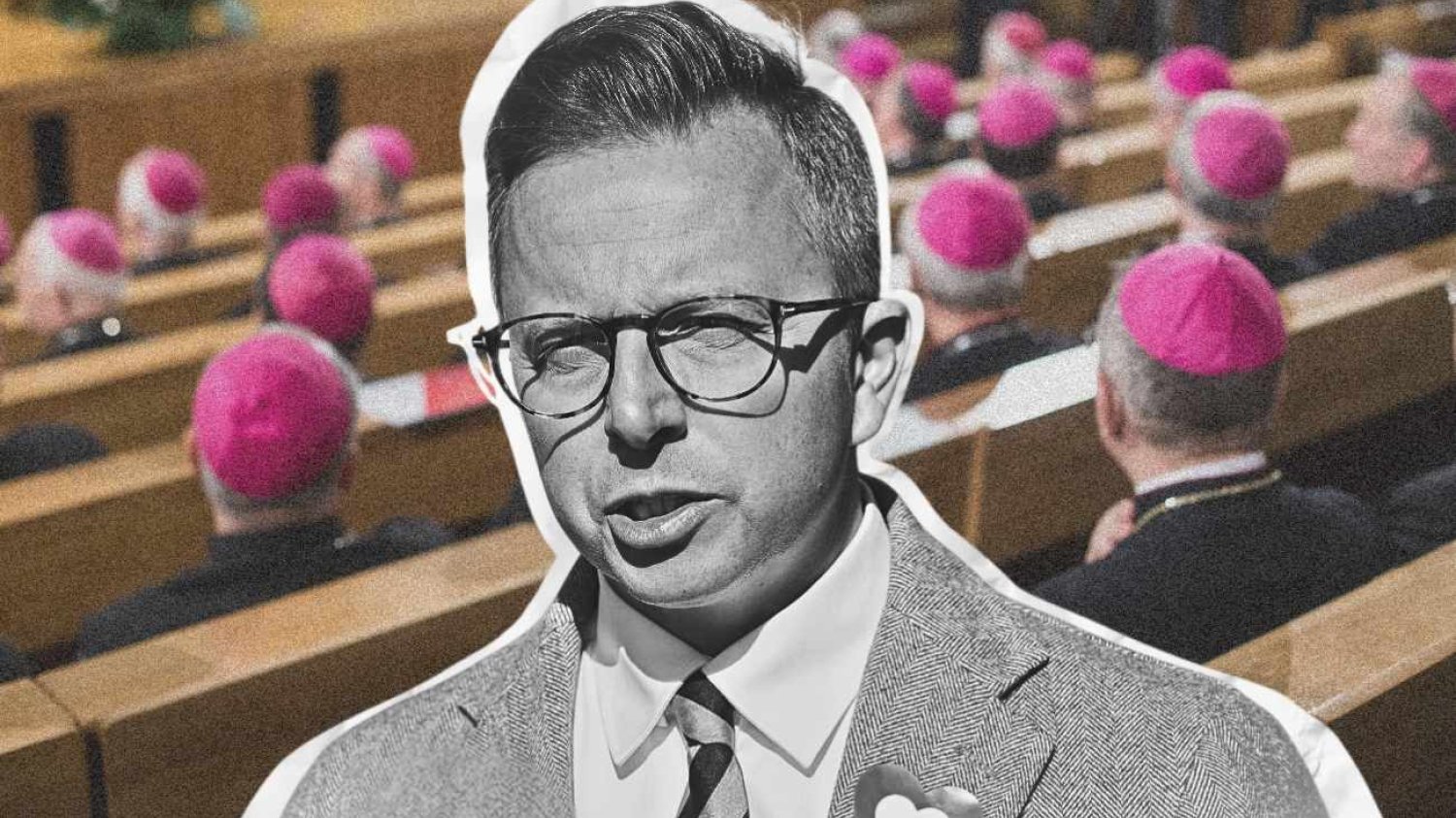Dariusz Joński z KO opowiada biskupom.