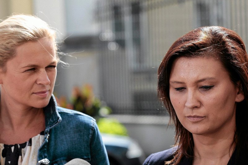 Barbara Nowacka, liderka Inicjatywy Polska, w towarzystwie radnej Pauliny Piechny-Więckiewicz.