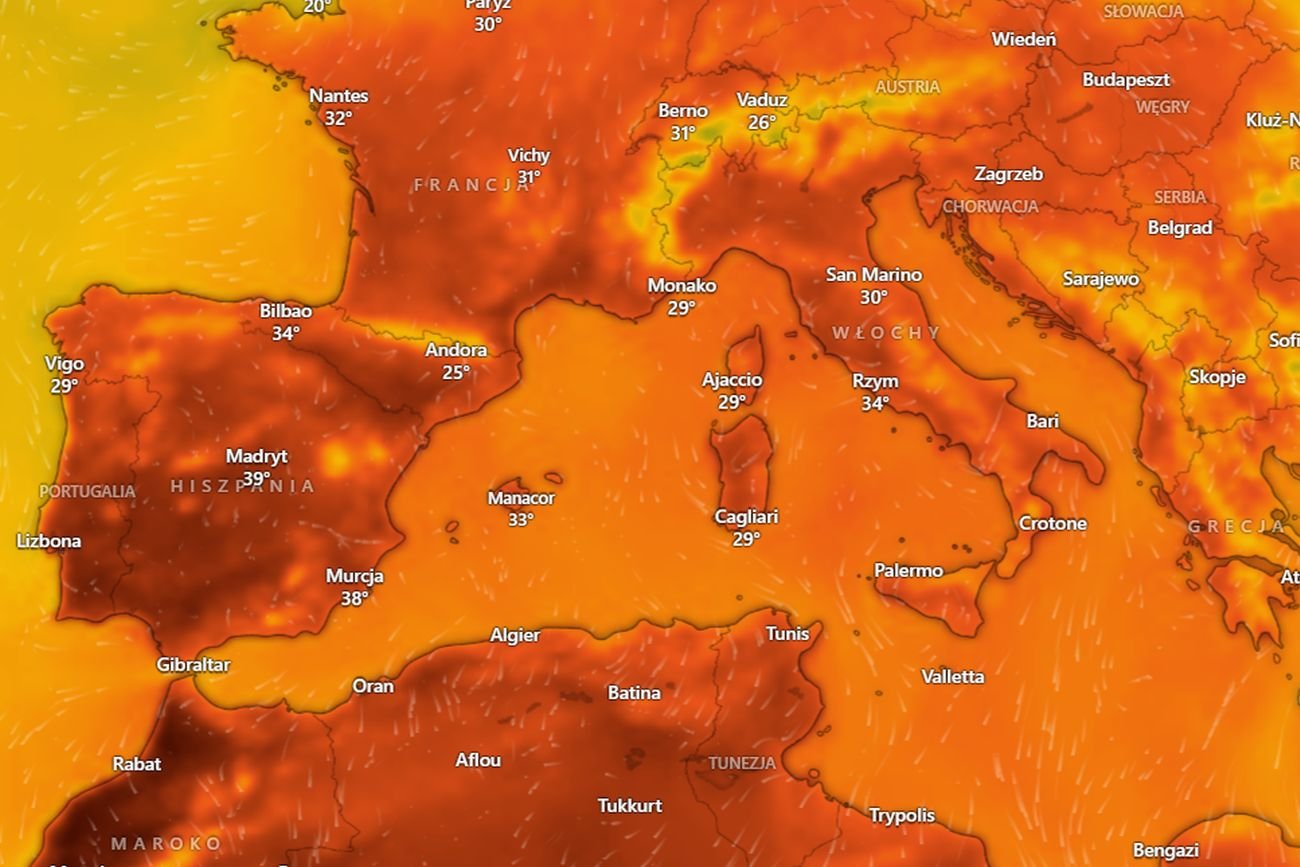 Zanim wyjedziesz na urlop, spójrz na te mapy. Europa się gotuje
