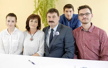 Poseł Ryszard Bartosik z rodziną