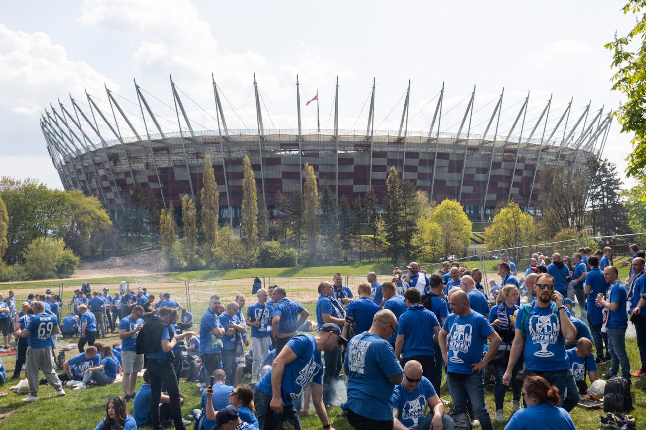 Kibice Lecha Poznań nie zostali wpuszczeni na PGE Narodowy równo z pierwszym gwizdkiem meczu finałowego.