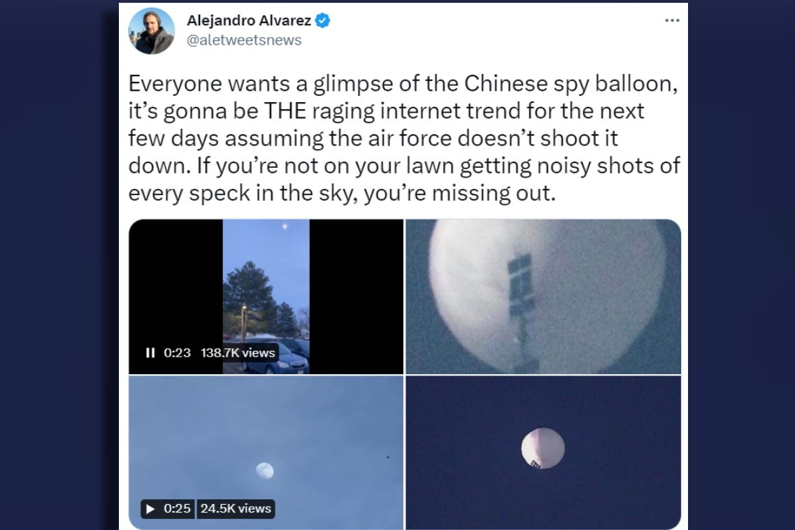 Balon szpiegowski nad Montaną w USA