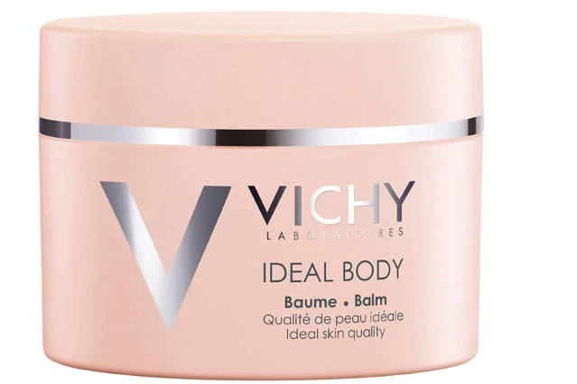 Balsam Ideal Body Vichy, który wygładza ciało dzięki zawartości złuszczających składników. Zapobiega wrastaniu włosów