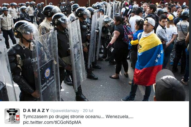 W Wenezueli trwają antyrządowe demonstracje