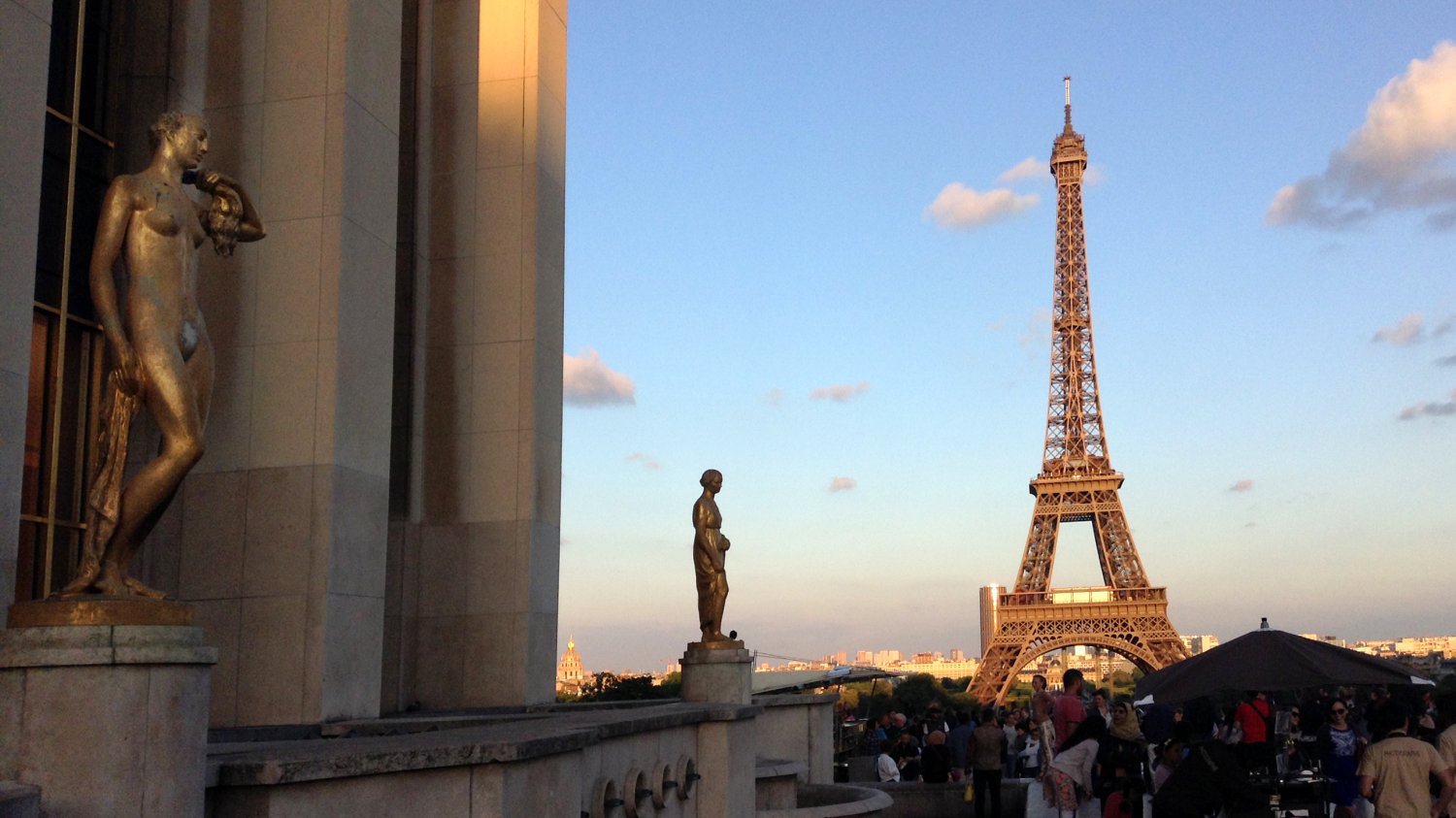 Widok od strony Trocadero