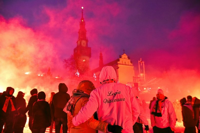 Na Jasnej Górze było ok 2 tysięcy kibiców.