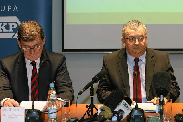 Krzysztof Mamiński i Andrzej Adamczyk, czyli – według "Faktu" – przyszły minister infrastruktury i minister, który wkrótce stanowisko straci.