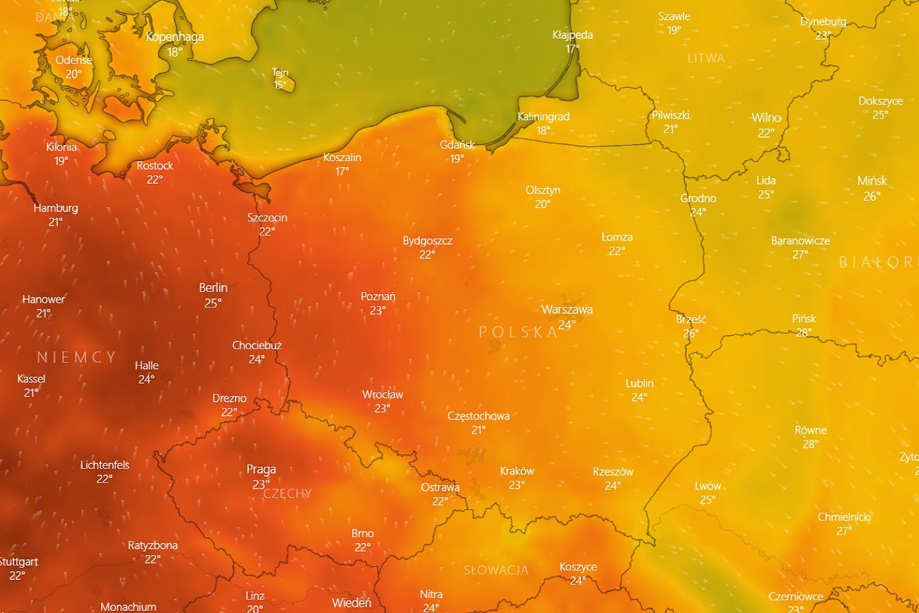 Lipiec szykuje się gorący, sierpień również ciepły