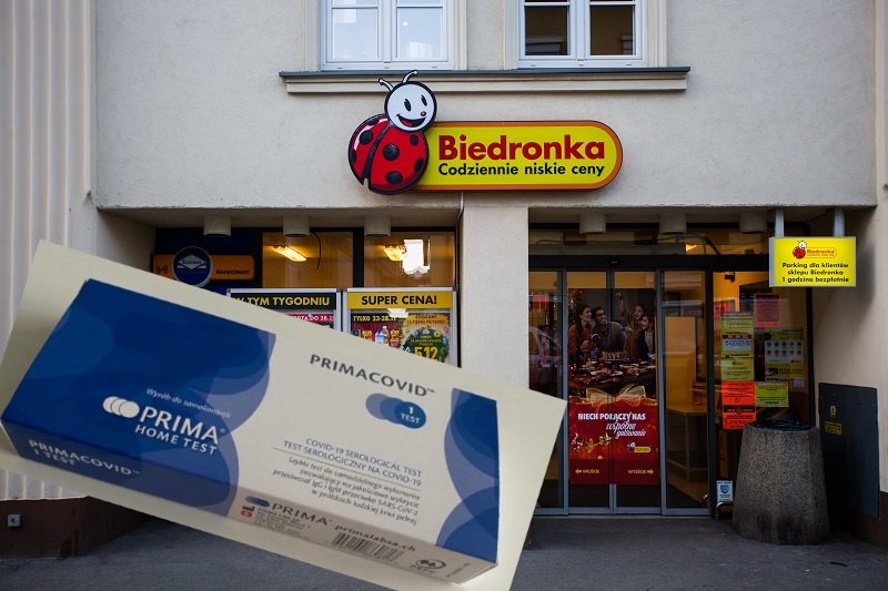 W Biedronce pojawią się testy na obecność przeciwciał SARS-CoV-2.