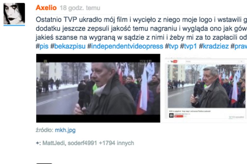 Niepodpisanych materiałów w "Puczu" jest więcej. Internauta dowodzi, że wykorzystano jego nagranie