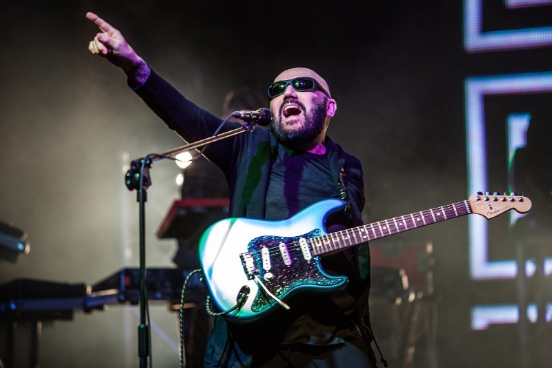 Grzegorz Skawiński na festiwalu w Opolu w 2016 r. To był koncert 40-lecia Kombi a później Kombii.