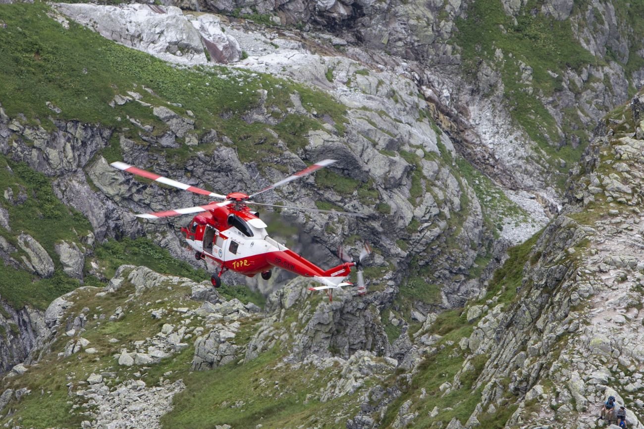 Ewakuacja 14-latka w Tatarach. Wybrał się na samotną wędrówkę po Rysach