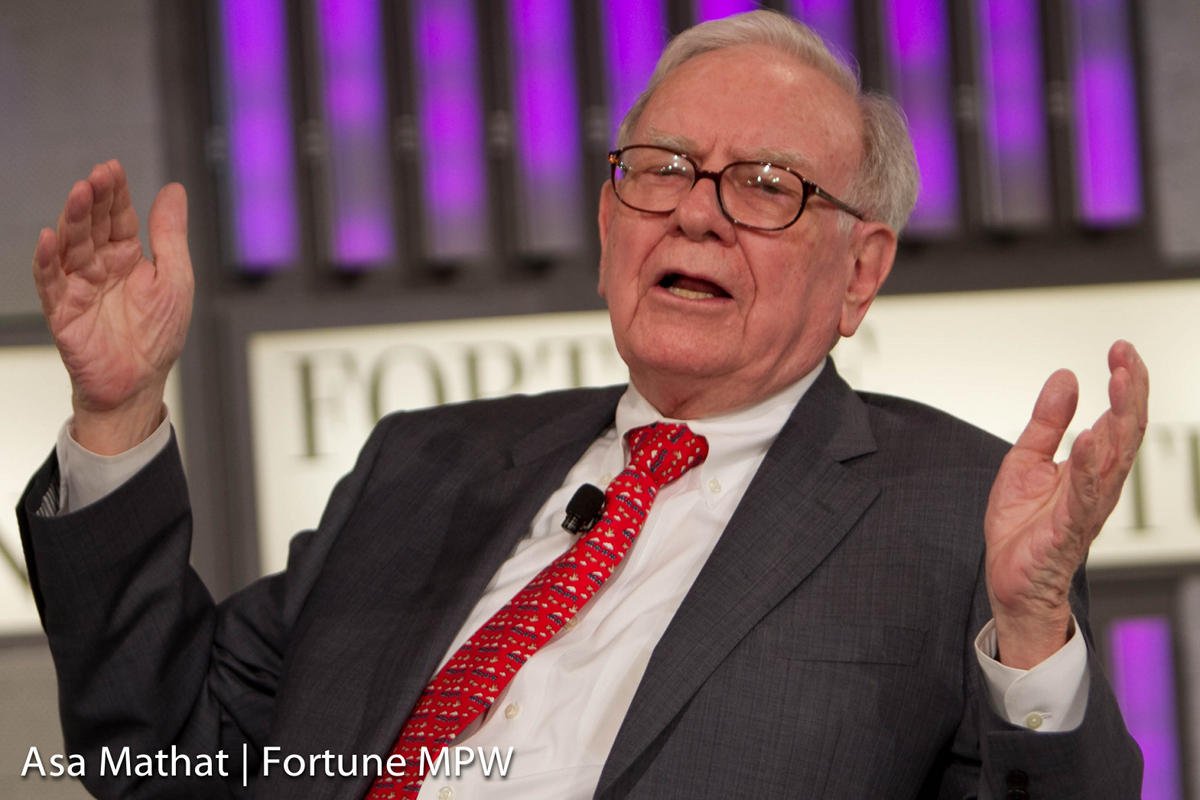 Warren Buffett podczas wywiadu