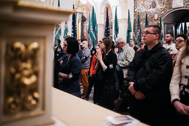 Na zdjęciu V Pielgrzymka Środowisk Narodowych – tuż przed nią Młodzież Wszechpolska wybrała nowego szefa, Ziemowita Przebitkowskiego.