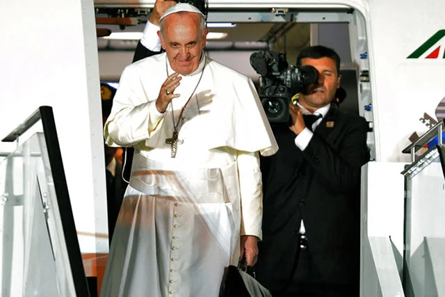 Papież Franciszek podczas pielgrzymki do Brazylii