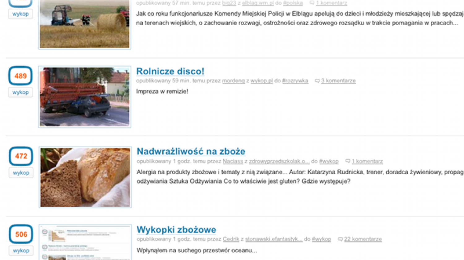 Wykopem wstrząsnęła "afera zbożowa"