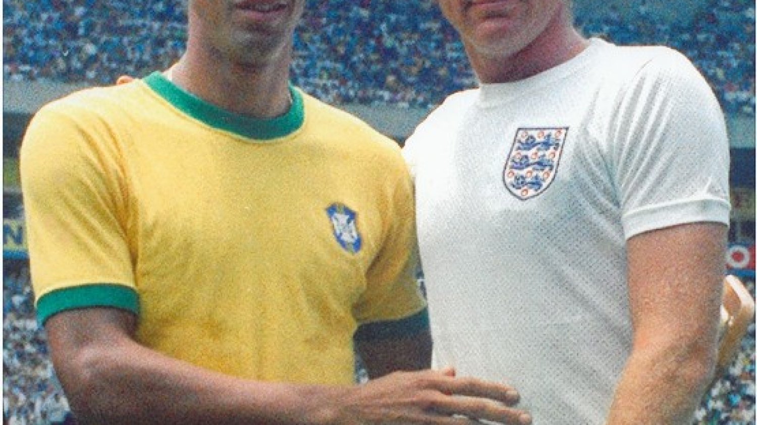Carlos Alberto i Bobby Moore podczas MŚ 1970