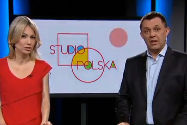Magdalena Ogórek i Jacek Łęski są gospodarzami kontrowersyjnego programu "Studio Polska" nadawanego w soboty przed godz. 22 w TVP Info