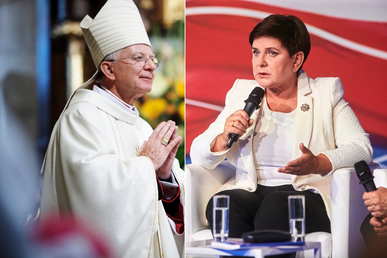 Abp Jędraszewski i była premier. Przekonują radnych ws. uchwały ant-LGBT.