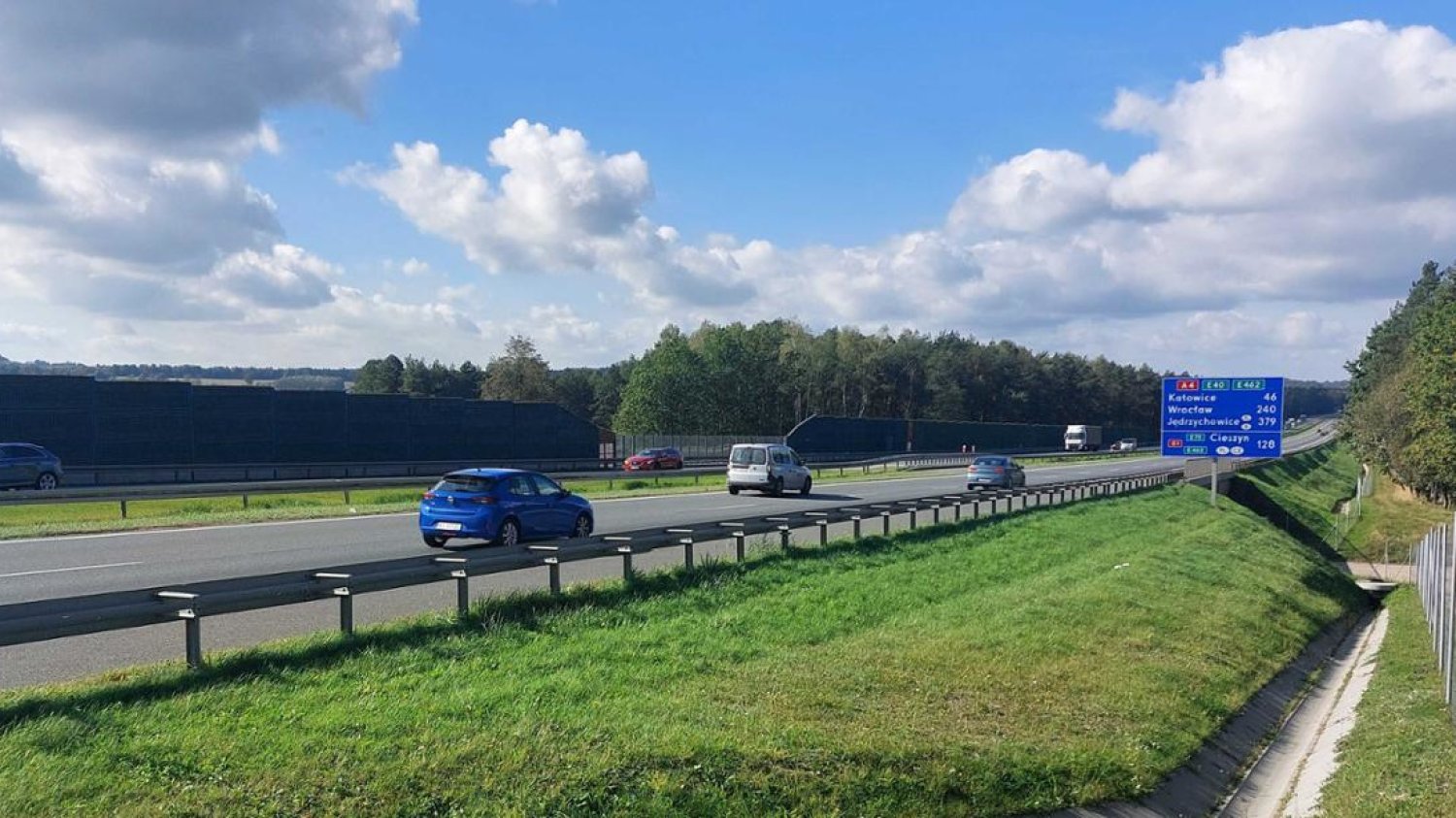 A4 między Krakowem a Katowicami. A4 między Krakowem a Katowicami.