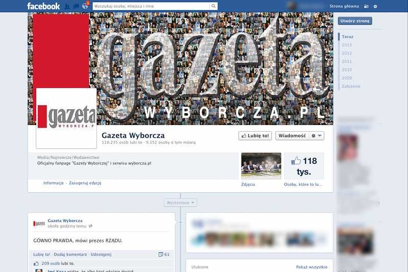 Ktoś włamał się na oficjalny fan page "Gazety Wyborczej" na Facebooku.