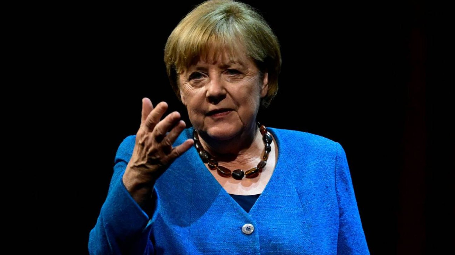 Była kanclerz Niemiec Angela Merkel w Berliner Ensamble.