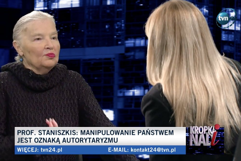 Jadwiga Staniszkis ostro skrytykowała PiS w "Kropce nad i". Nazwała stan państwa "nieudolnym autorytaryzmem".
