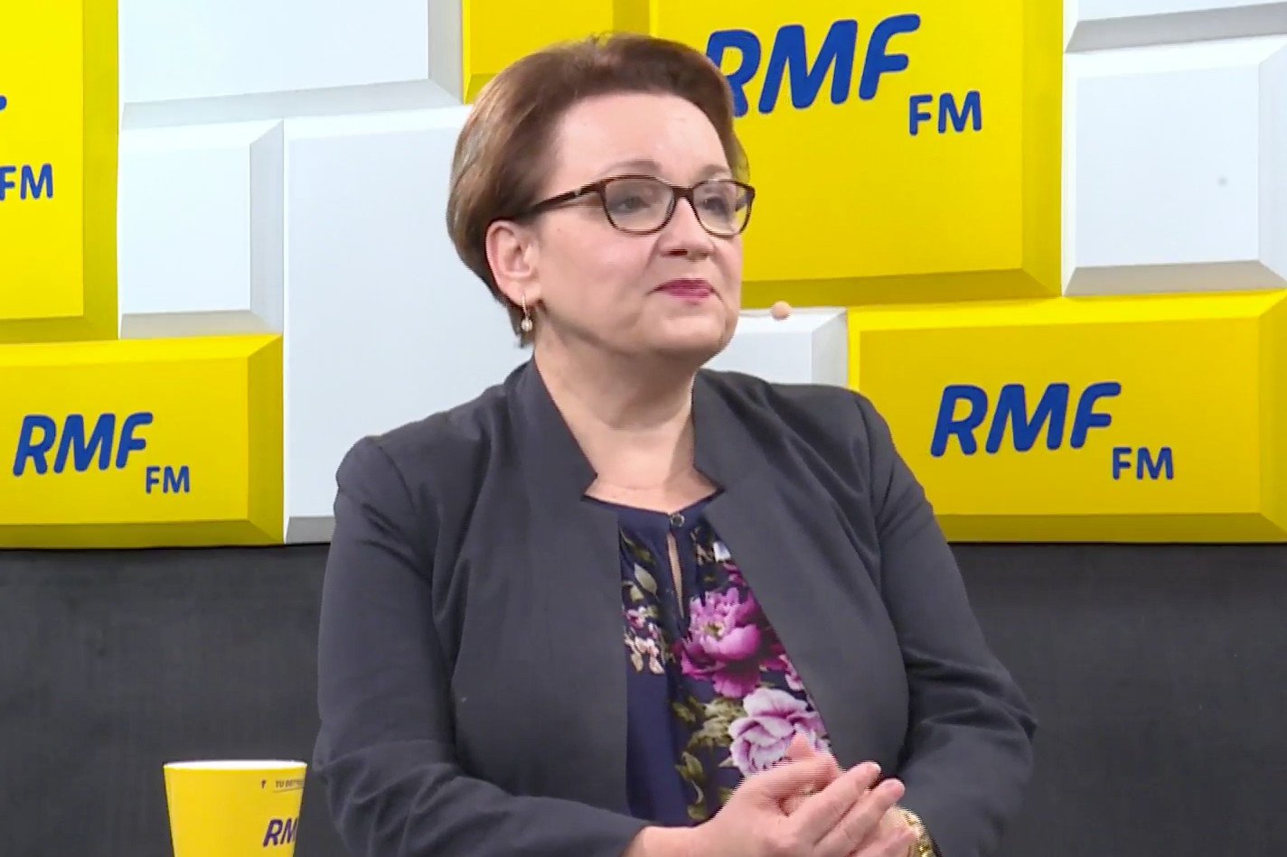 Anna Zalewska ewidentnie nie ma żadnych zastrzeżeń co do swojej pracy.