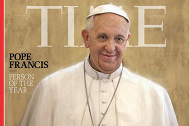 Papież Franciszek został Człowiekiem Roku 2013 tygodnia "Time".