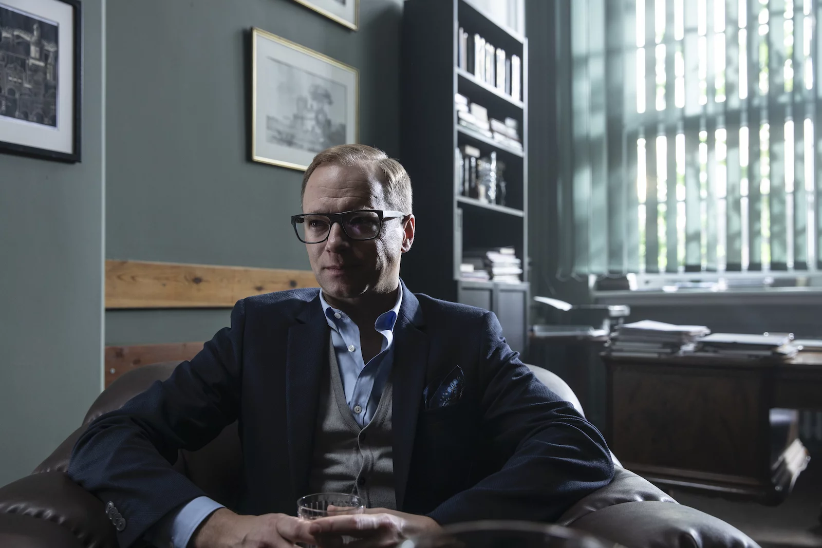 Maciej Stuhr jako serialowy Piotr Wolnicki