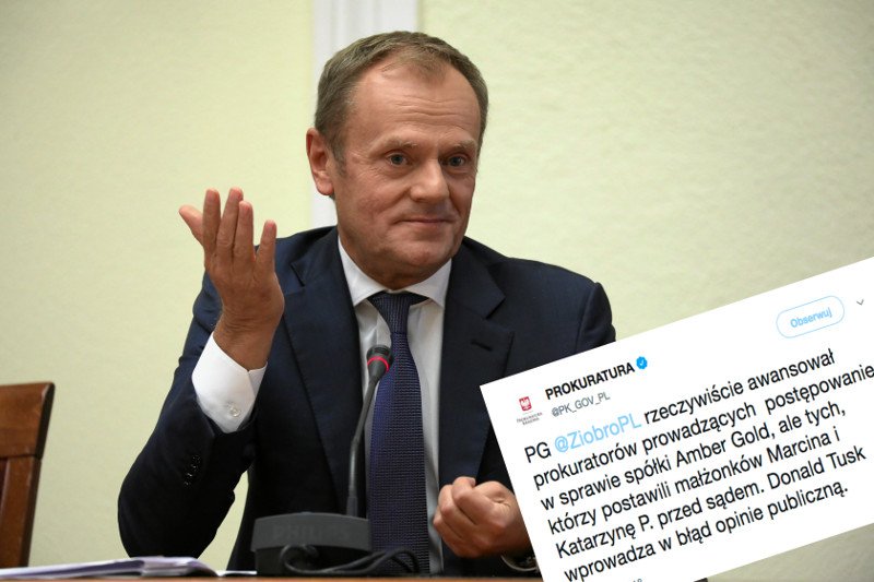 Reakcja prokuratury na słowa Donalda Tuska o awansowanych prokuratorach.