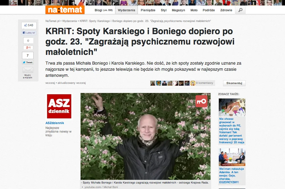 Oto artykuł, który wywołał poruszenie w Krajowej Radzie