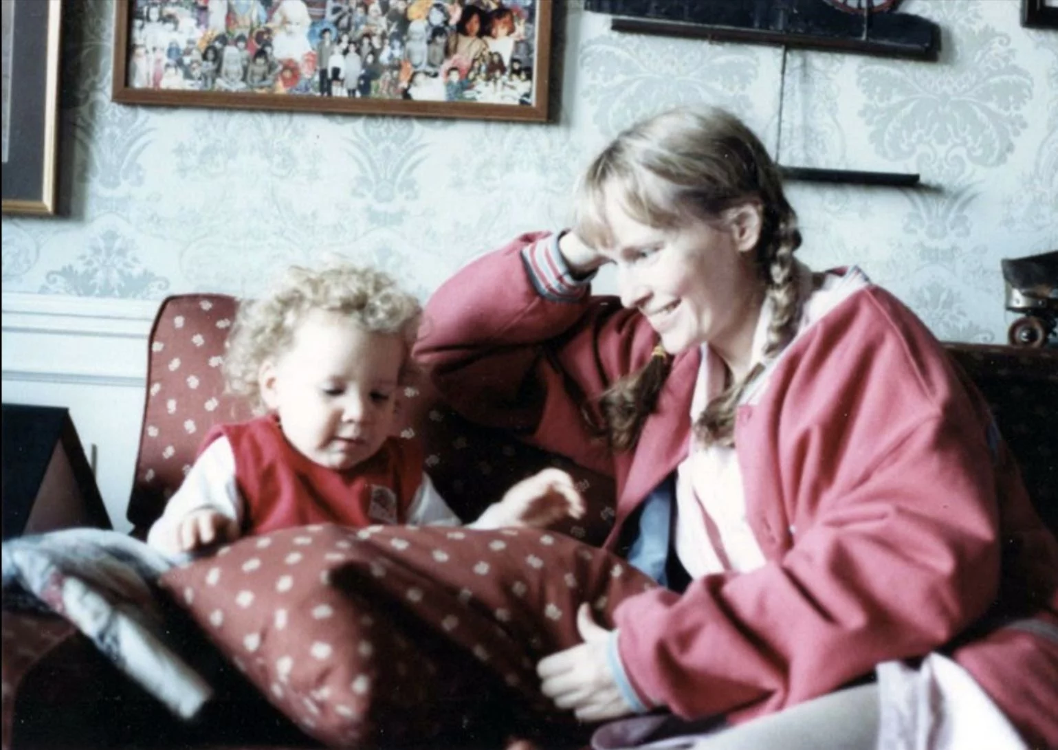 Mia Farrow z córką Dylan.