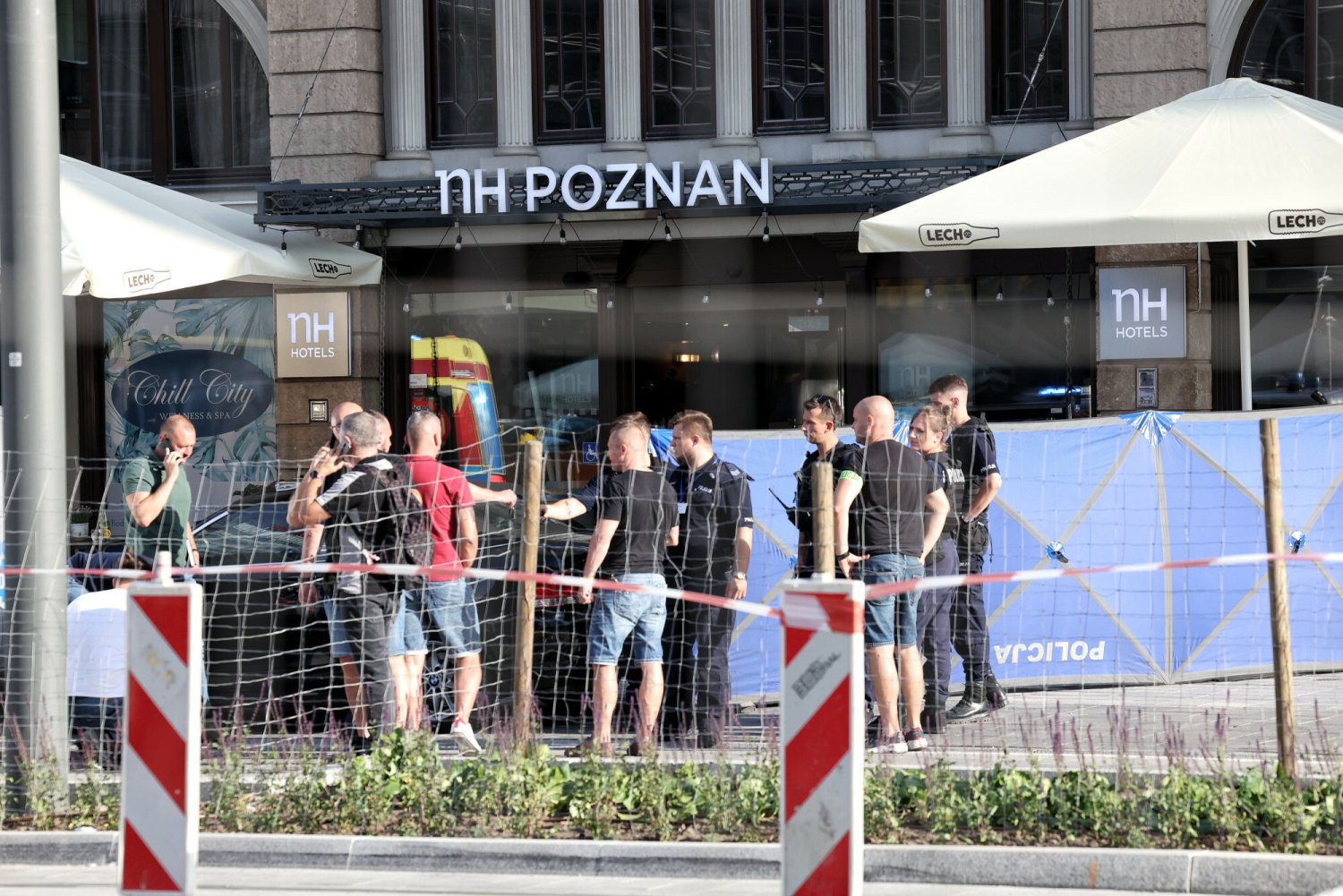 Miejsce, w którym doszło do strzelaniny w Poznaniu