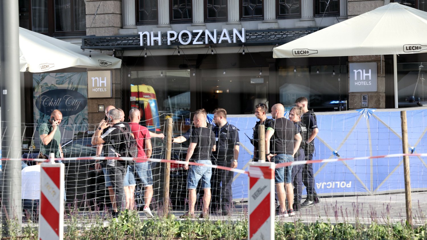 Miejsce, w którym doszło do strzelaniny w Poznaniu