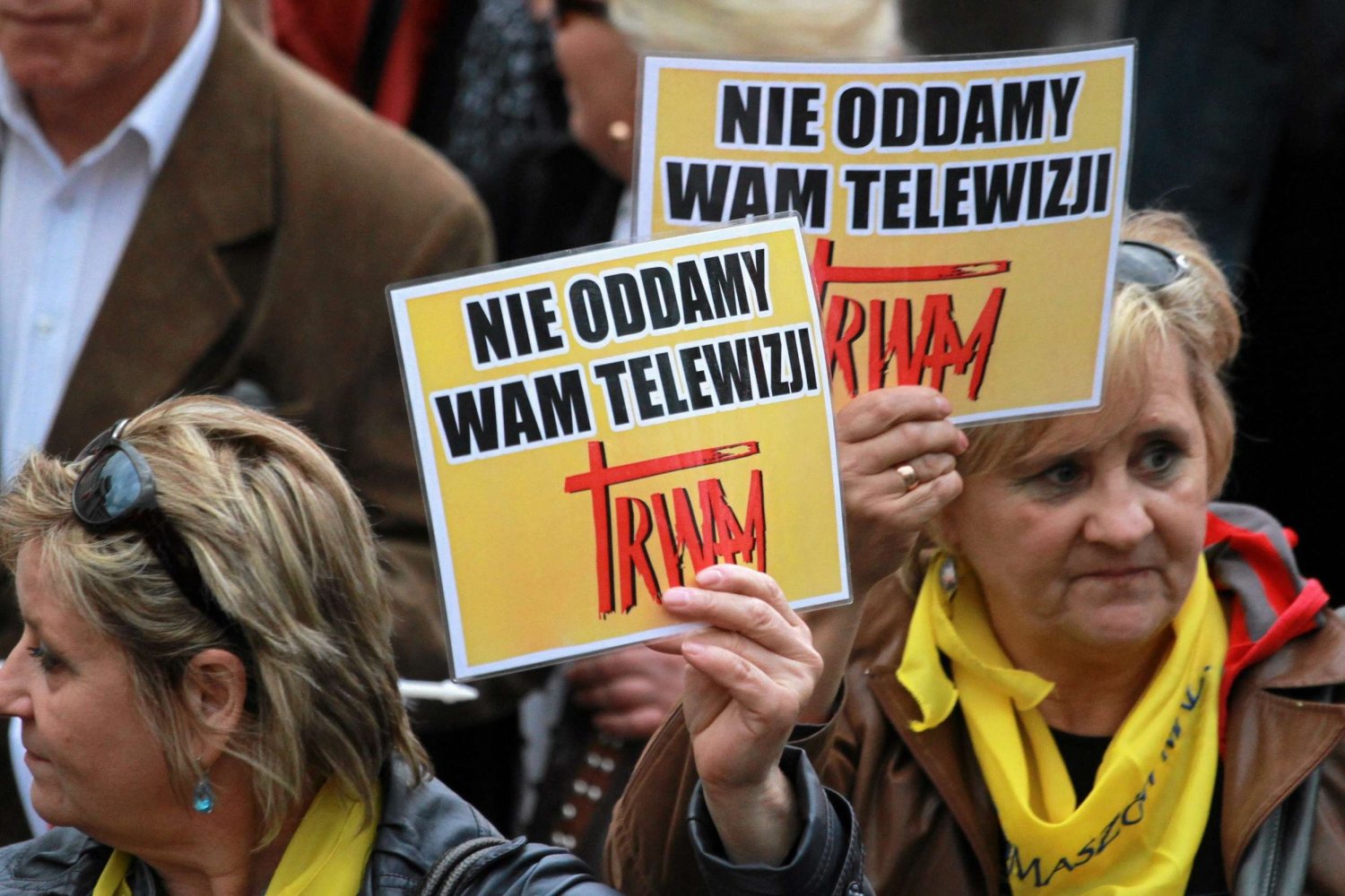 Kwietniowy marsz w obronie TV Trwam w Warszawie