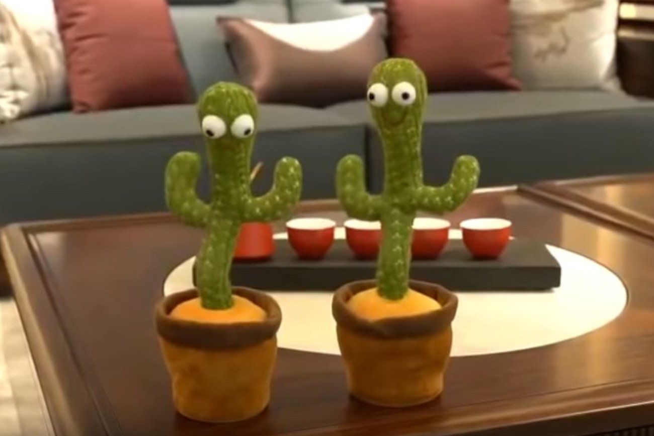 Tańczący kaktus, zabawka dla dzieci, śpiewa piosenkę o kokainie