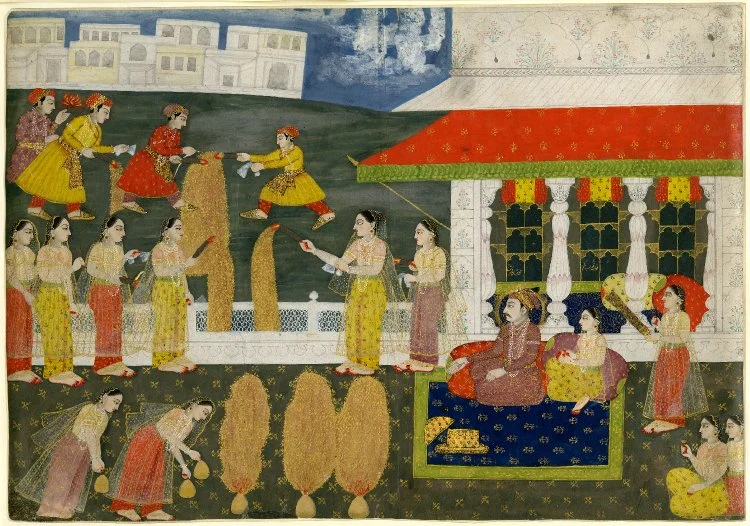Pokaz fajerwerków, ok 1730